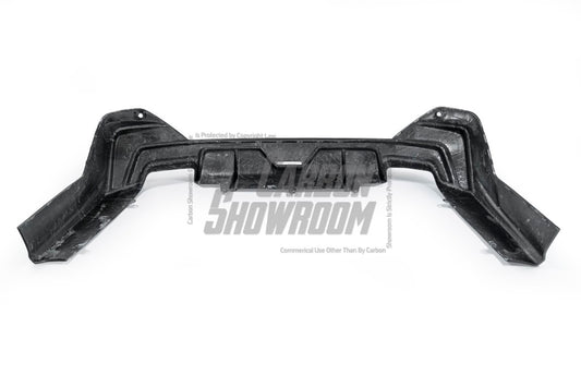 BMW 5 Series 530 540 (with M-package bumper, does not fit base model) G60 G61 2024-ON with Aftermarket Parts - V1 Style Rear Diffuser (Quad Exhaust Tips Included) Pre-preg Carbon Fiber from TAKD Carbon