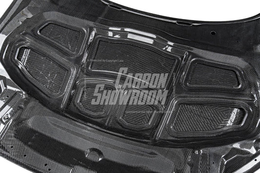 Audi RS5 S5 A5 B9/B9.5 2017 2018 2019 2020 2021 2022 2023 2024 with Aftermarket Parts - Hood Bonnet Pre-preg Carbon Fiber from TAKD Carbon