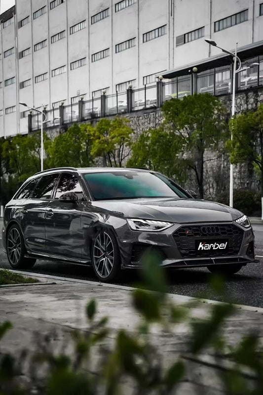 Audi RS5 S5 A5 (equiped with blind assist/without blind assist) B9 / B9.5 2017-ON & RS4 S4 A4 (equiped with blind assist/without blind assist) B9 / B9.5 2017-ON With Aftermarket Parts - Mirror Covers Pre-preg Carbon Fiber from Karbel Carbon