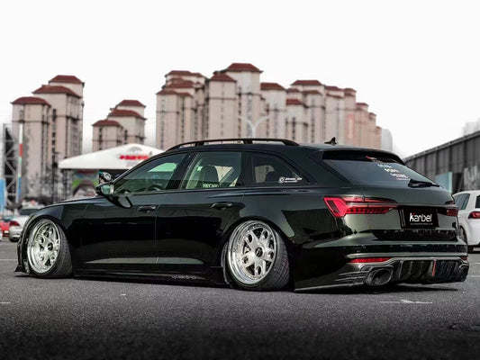 Audi A6 Allroad C8 2020-ON with Aftermarket Parts - V2 Style Rear Diffuser Pre-preg Carbon Fiber from Karbel Carbon