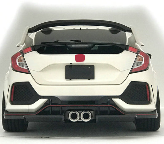 Honda Civic Type-R FK8 2017 2018 2019 2020 2021 with Aftermarket Parts - VRSA1 Style Rear Diffuser Carbon Fiber / FRP from EPR USA