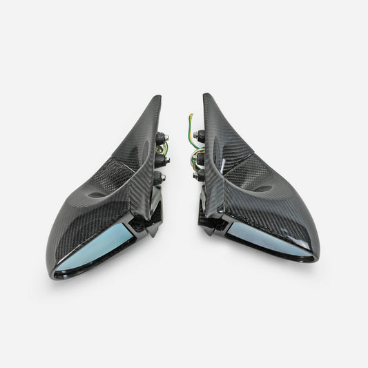 Nissan R32 Skyline GTR 1989 1990 1991 1992 1993 1994 & R32 Skyline GTS 1989 1990 1991 1992 1993 1994 with Aftermarket Parts - GND-R Style Mirror (Right Hand Drive Vehicle) Carbon Fiber / FRP from EPR USA