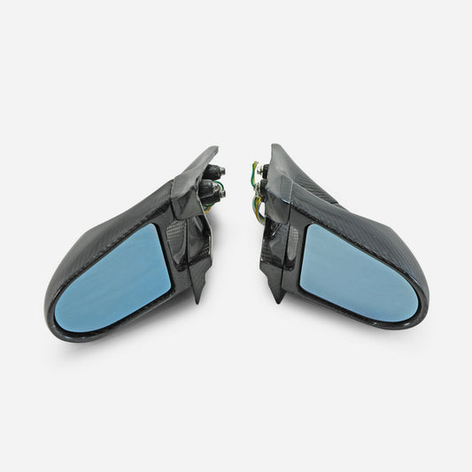 Nissan R32 Skyline GTR 1989 1990 1991 1992 1993 1994 & R32 Skyline GTS 1989 1990 1991 1992 1993 1994 with Aftermarket Parts - GND-R Style Mirror (Right Hand Drive Vehicle) Carbon Fiber / FRP from EPR USA