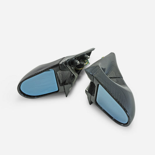 Nissan R32 Skyline GTR 1989 1990 1991 1992 1993 1994 & R32 Skyline GTS 1989 1990 1991 1992 1993 1994 with Aftermarket Parts - GND-R Style Mirror (Right Hand Drive Vehicle) Carbon Fiber / FRP from EPR USA