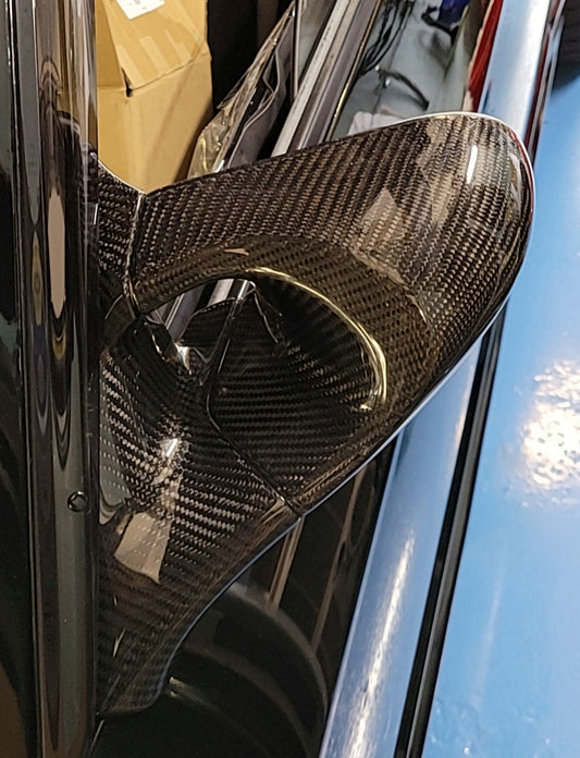 Nissan R32 Skyline GTR 1989 1990 1991 1992 1993 1994 & R32 Skyline GTS 1989 1990 1991 1992 1993 1994 with Aftermarket Parts - GND-R Style Mirror (Right Hand Drive Vehicle) Carbon Fiber / FRP from EPR USA
