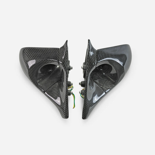 Nissan R32 Skyline GTR 1989 1990 1991 1992 1993 1994 & R32 Skyline GTS 1989 1990 1991 1992 1993 1994 with Aftermarket Parts - GND-R Style Mirror (Right Hand Drive Vehicle) Carbon Fiber / FRP from EPR USA