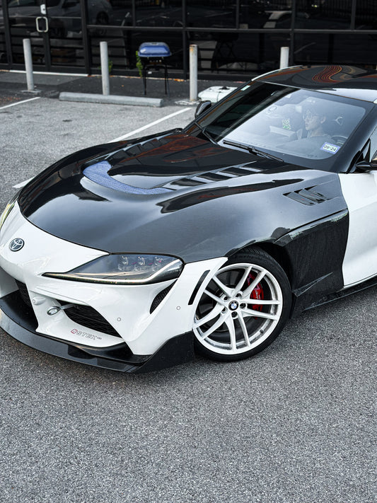 Aero Republic Carbon Fiber Front Fender Replacement EVS Style 2020 2021 2022 Toyota Supra A90 A91