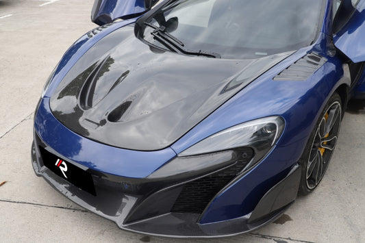 McLaren 650S MP4-12C 2012 2013 2014 2015 2016 with Aftermarket Parts - 675LT Style Front Bumper Carbon Fiber / FRP from Aero Republic