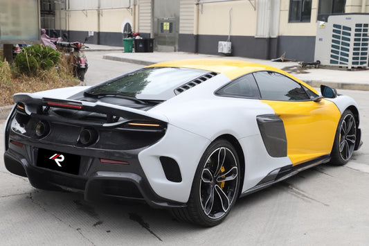 McLaren 650S MP4-12C 2012 2013 2014 2015 2016 with Aftermarket Parts - 675LT Style Rear Bumper Carbon Fiber / FRP from Aero Republic