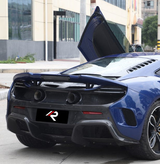 McLaren 650S MP4-12C 2012 2013 2014 2015 2016 with Aftermarket Parts - 675LT Style Rear Spoiler Carbon Fiber / FRP from Aero Republic