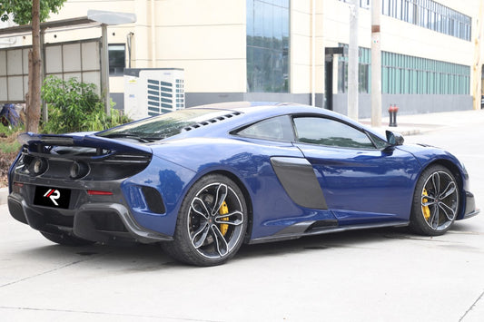 McLaren 650S MP4-12C 2012 2013 2014 2015 2016 with Aftermarket Parts - 675LT Style Side Skirts Carbon Fiber / FRP from Aero Republic