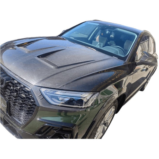 Audi Q5 SQ5 FY 2018-ON with Aftermarket Parts - Hood Dry Pre-preg Carbon Fiber from Aero Republic