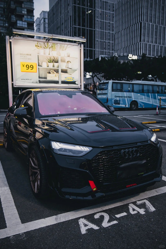 Audi Q5 SQ5 FY 2018-ON with Aftermarket Parts - Hood Dry Pre-preg Carbon Fiber from Aero Republic