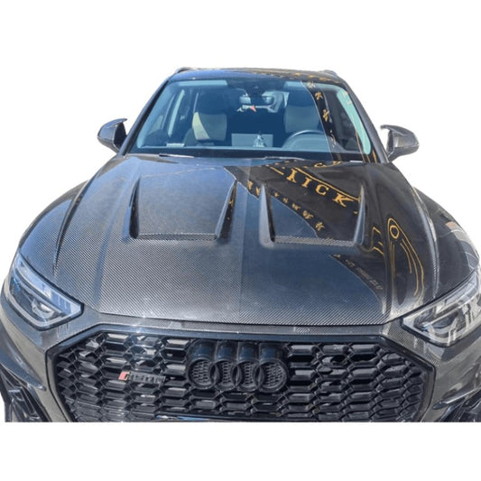 Audi Q5 SQ5 FY 2018-ON with Aftermarket Parts - Hood Dry Pre-preg Carbon Fiber from Aero Republic