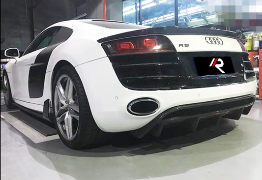 Audi R8 Gen 1 V8 V10 2006 2007 2008 2009 2010 2011 2012 2013 2014 2015 with Aftermarket Parts - Rear Spoiler Carbon Fiber from Aero Republic