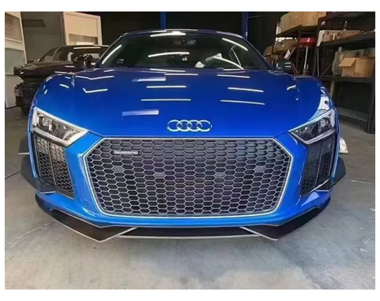 Audi R8 Gen 2 Pre-Facelift 2017 2018 2019 with Aftermarket Parts - Front Lip Carbon Fiber from Aero Republic