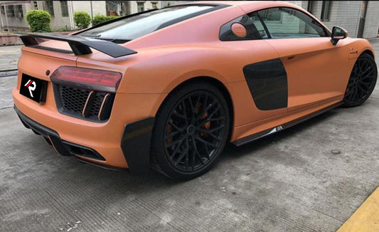 Audi R8 Gen 2 Pre-Facelift 2017 2018 2019 with Aftermarket Parts - Side Skirts Carbon Fiber from Aero Republic
