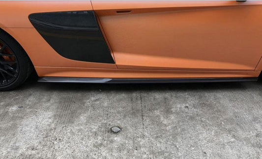 Audi R8 Gen 2 Pre-Facelift 2017 2018 2019 with Aftermarket Parts - Side Skirts Carbon Fiber from Aero Republic