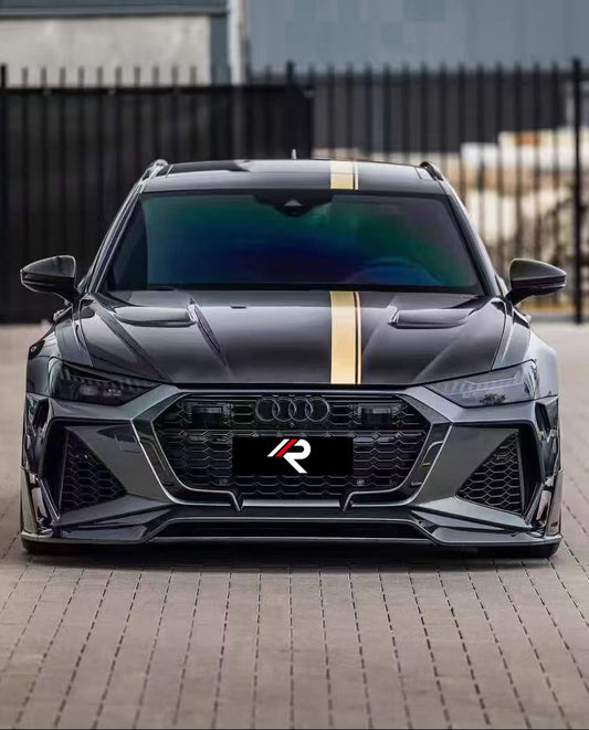 Audi RS6 C8 2020-ON with Aftermarket Parts - M Style Hood Carbon Fiber / FRP from Aero Republic