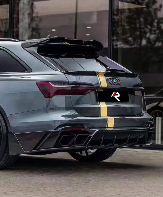 Audi RS6 C8 & RS7 C8 2020-ON with Aftermarket Parts - M Style Rear Diffuser Carbon Fiber / FRP from Aero Republic