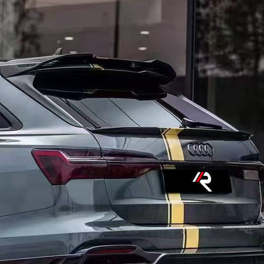 Audi RS6 C8 2020-ON with Aftermarket Parts - M Style Rear Side Spoiler Carbon Fiber / FRP from Aero Republic