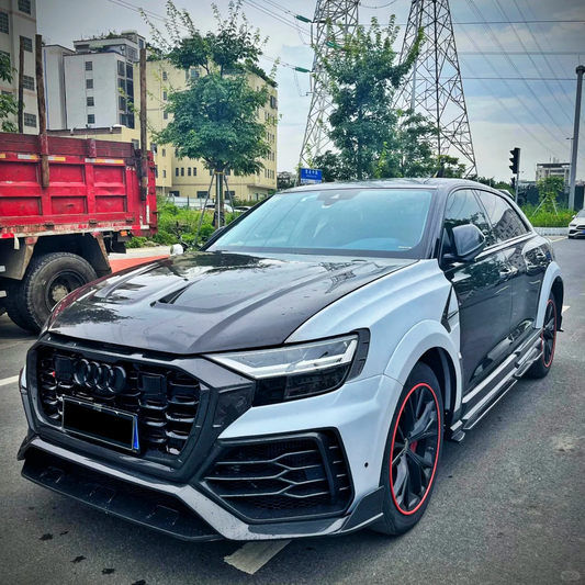 Audi RSQ8 SQ8 Q8 2020-ON with Aftermarket Parts - Hood Dry Pre-preg Carbon Fiber from Aero Republic