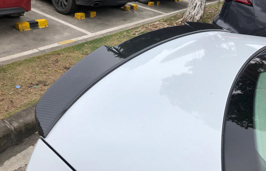 Audi S3 A3 8V 2014 2015 2016 2017 2018 2019 2020 2021 2022 2023 2024 with Aftermarket Parts - V Style Rear Lip Spoiler Pre-preg Carbon from Aero Republic
