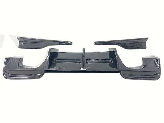 BMW 1M E82 2011 with Aftermarket Parts - R Style Rear Diffuser & Canards Carbon Fiber from Aero Republic