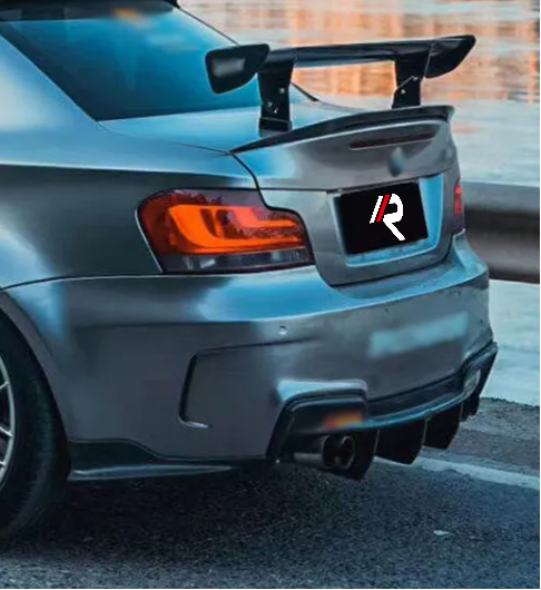BMW 1M E82 2011 with Aftermarket Parts - R Style Rear Diffuser & Canards Carbon Fiber from Aero Republic