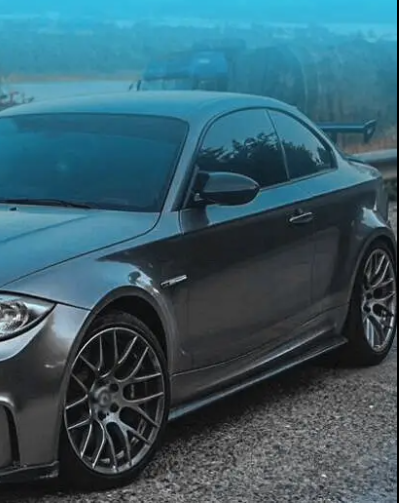 BMW 1M E82 2011 with Aftermarket Parts - R Style Side Skirts Carbon Fiber from Aero Republic