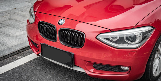 BMW 1 Series 135i 125i 118i 116i 114i 125d 120d 118d 116d 114d F20 Pre-LCI 2012 2013 2014 with Aftermarket Parts - Dual Slat Front Kidney Grill Pre-preg Carbon Fiber from Aero Republic