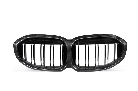 BMW 1 Series M135i xDrive 128ti 120i 118i 116i 120d 118d 116d F40 2020 2021 2022 2023 2024 with Aftermarket Parts - Dual Slat Front Kidney Grill Pre-preg Carbon Fiber from Aero Republic