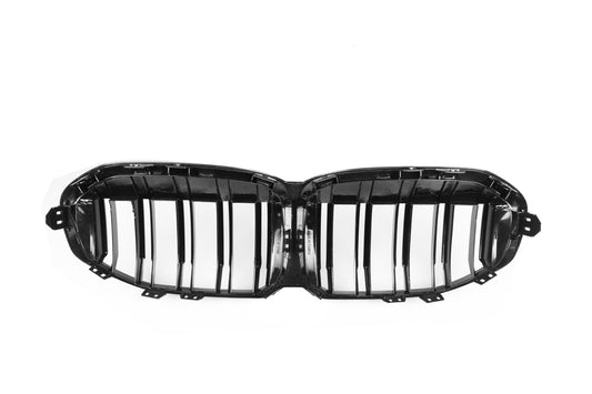 BMW 1 Series M135i xDrive 128ti 120i 118i 116i 120d 118d 116d F40 2020 2021 2022 2023 2024 with Aftermarket Parts - Dual Slat Front Kidney Grill Pre-preg Carbon Fiber from Aero Republic