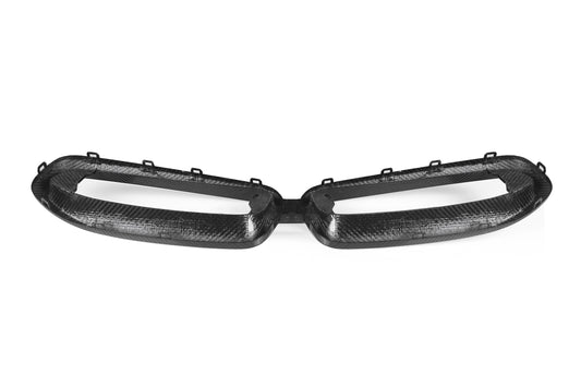 BMW 2 Series M240 230 G42 2022 2023 2024 with Aftermarket Parts - OE Style Front Grill Frame Pre-preg Carbon Fiber from Aero Republic