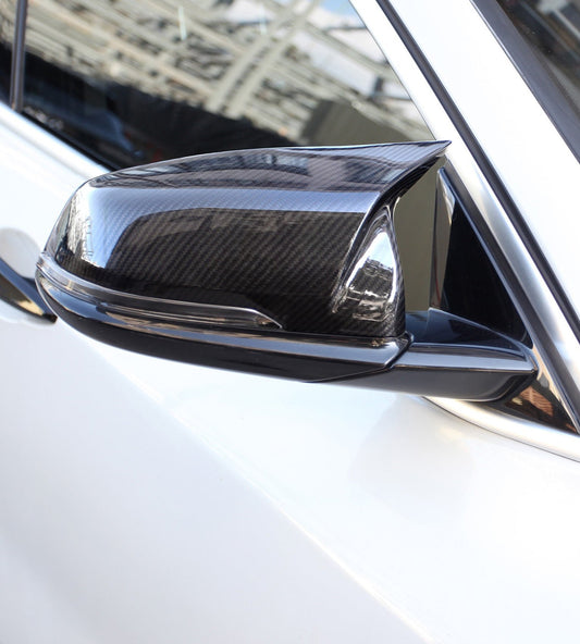 BMW 2 Series 228 M235 F44 2020 2021 2022 2023 2024 (Fits both Pre-LCI & LCI) with Aftermarket Parts - M Style Replacement Mirror Caps Pre-preg Carbon Fiber from Aero Republic