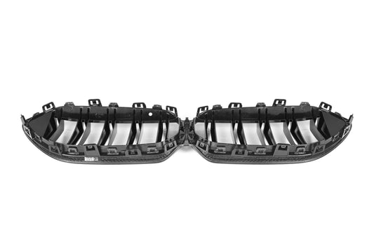 BMW 2 Series 228 M235 F44 2020 2021 2022 2023 2024 (Fits both Pre-LCI and LCI) with Aftermarket Parts - Dual Slat Front Kidney Grill Pre-preg Carbon Fiber from Aero Republic