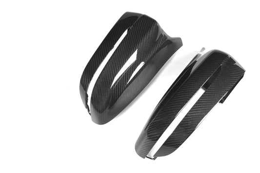 BMW 2 Series 230 G42 2022-ON (Left Hand Drive Only) with Aftermarket Parts - F9X Style / LHD Replacement Mirror Caps Dry Pre-preg Carbon Fiber from Aero Republic