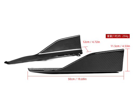 BMW 2 Series M240 230 G42 2022 2023 2024 with Aftermarket Parts - MP Style Side Skirt Winglets Pre-preg Carbon Fiber from Aero Republic