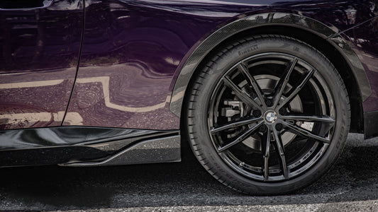 BMW 2 Series M240 230 G42 2022 2023 2024 with Aftermarket Parts - MP Style Wheel Arches Pre-preg Carbon Fiber / FRP from Aero Republic