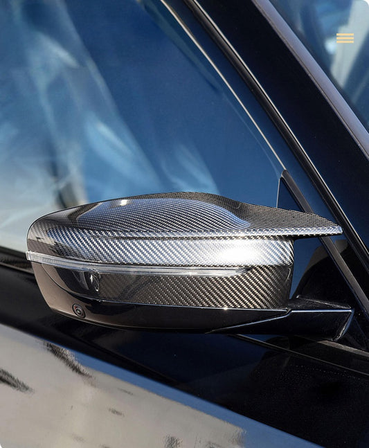 BMW 3 Series M340 G20 LCI 2023-ON RHD (Right Hand Drive Only) with Aftermarket Parts - OE Style Replacement Mirror Caps Pre-preg Carbon Fiber from Aero Republic