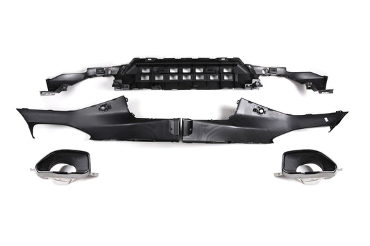 BMW 2 Series M240 230 G42 2022-ON & 2 Series M240i 230i (with M-package bumper, does not fit base model) G42 2022-ON with Aftermarket Parts - MP Style & M240 Conversion Rear Diffuser & Set Pre-preg Carbon Fiber / PP from Aero Republic