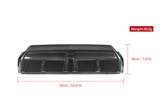 BMW 2 Series M240 230 G42 2022-ON & 2 Series M240i 230i (with M-package bumper, does not fit base model) G42 2022-ON with Aftermarket Parts - MP Style & M240 Conversion Rear Diffuser & Set Pre-preg Carbon Fiber / PP from Aero Republic
