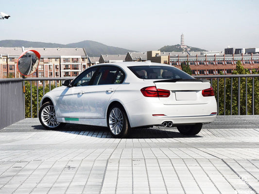 BMW 3 Series 340i 335i 330i 328i 320i 318i 335d 330d 325d 320d 318d 316d F30 Sedan 2012 2013 2014 2015 2016 2017 2018 2019 & M3 F80 Sedan 2014 2015 2016 2017 2018 with Aftermarket Parts - M4 Style Rear Lip Spoiler Pre-preg Carbon Fiber from Aero Republic