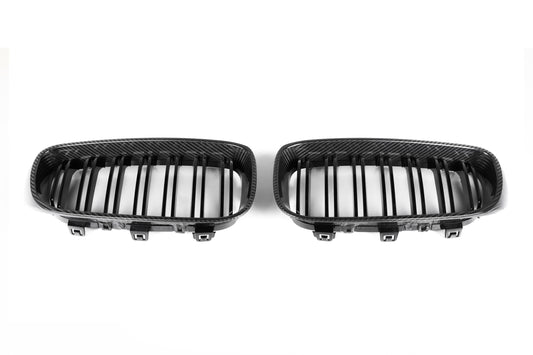 BMW 3 Series GT Gran Turismo 328i 335i F34 2012 2013 2014 2015 2016 2017 2018 2019 with Aftermarket Parts - Dual Slat Front Kidney Grill Pre-preg Carbon Fiber from Aero Republic