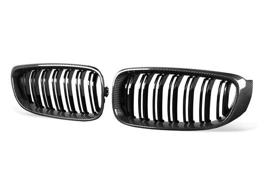 BMW 3 Series GT Gran Turismo 328i 335i F34 2012 2013 2014 2015 2016 2017 2018 2019 with Aftermarket Parts - Dual Slat Front Kidney Grill Pre-preg Carbon Fiber from Aero Republic