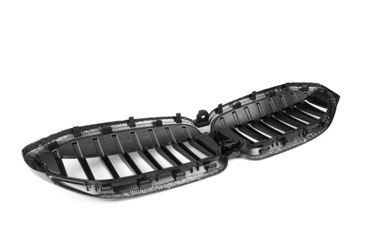 BMW 3 Series M340 330 320 G20 G21 Pre-LCI 2019 2020 2021 2022 with Aftermarket Parts - Single Slat Front Kidney Grill Pre-preg Carbon Fiber from Aero Republic