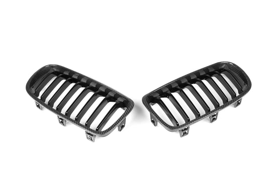 BMW 3 Series M340 340 335 330 328 320 F30 F31 2013 2014 2015 2016 2017 2018 2019 2020 with Aftermarket Parts - Single Slat Front Kidney Grill Pre-preg Carbon Fiber from Aero Republic