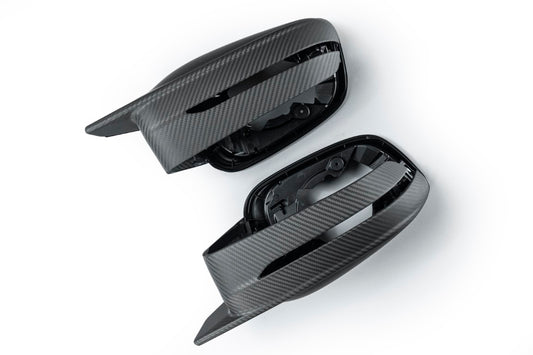 BMW 3 Series M340 G20 LCI 2023-ON LHD (Left Hand Drive Only) with Aftermarket Parts - G8X Style / LHD Replacement Mirror Caps Carbon Fiber from Aero Republic