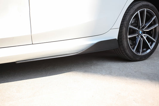 BMW 3 Series M340i 330i (Fits Both Pre-LCI & LCI) G20 G21 2019-ON with Aftermarket Parts - G Style Side Skirt Winglets Pre-preg Carbon Fiber from Aero Republic