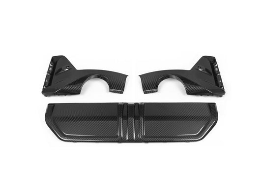 BMW 3 Series M340i 330i G20 G21 LCI 2023-ON with Aftermarket Parts - MP Style Rear Diffuser Carbon Fiber from Aero Republic